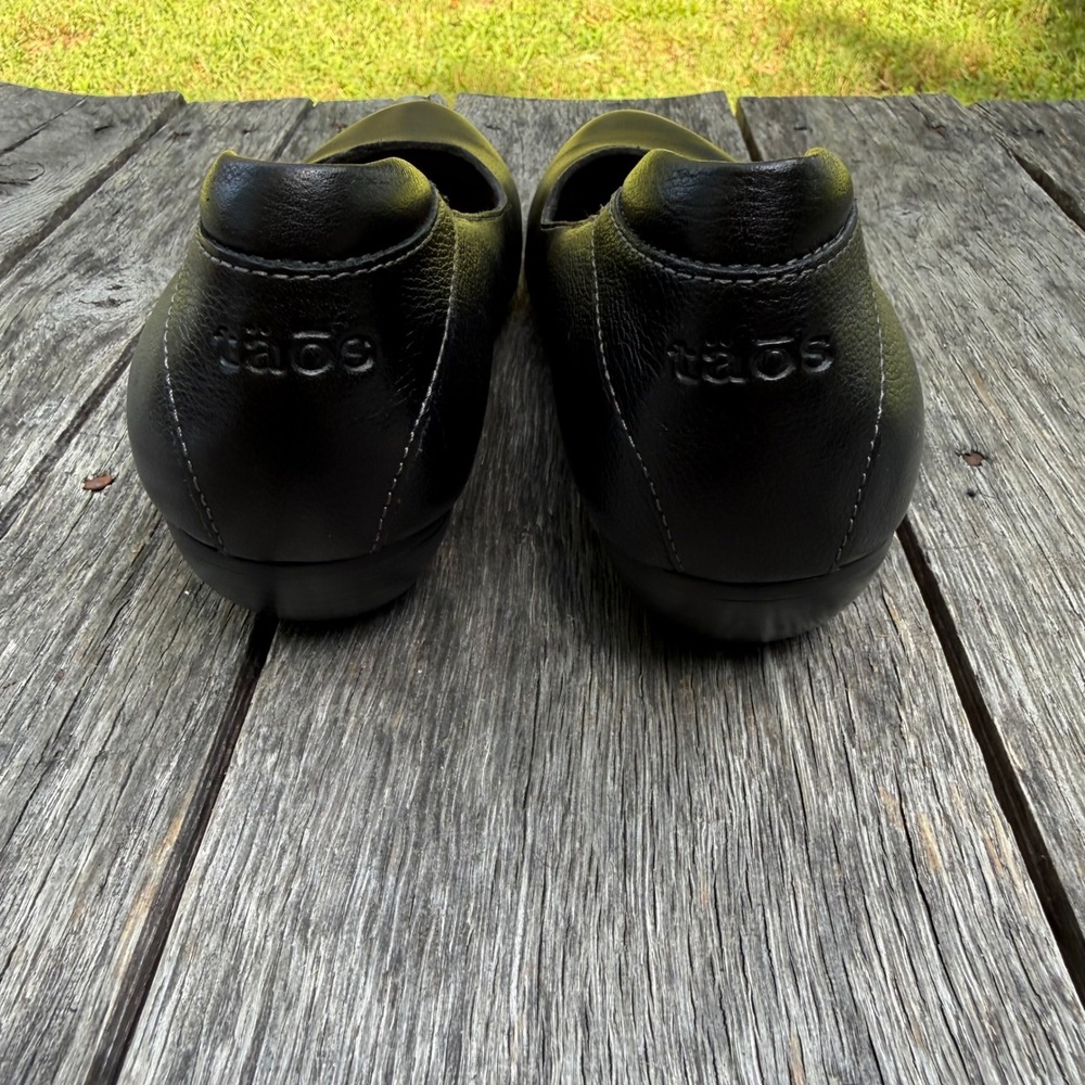 Taos Debut Black Leather Low Heel Pumps Shoes DEB-13600 Womens 8 EU 39 - Picture 3 of 8